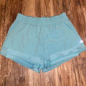 Teal athletic shorts